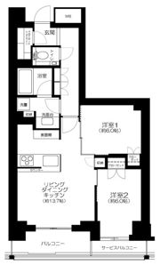 パークナード恵比寿の間取り画像