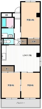 グレイスⅢの間取り画像