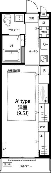 リブリ・白山EASTの間取り画像