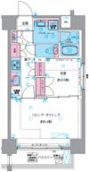GENOVIA浅草Ⅵskygardenの間取り画像