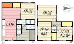 木ノ本一戸建の間取り画像