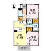 セジュール笹谷Ⅱの間取り画像