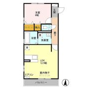 シャルマンドミール Bの間取り画像