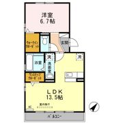 セジュール鵬舟オッツⅢの間取り画像