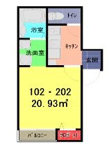 グランピア一ノ割の間取り画像