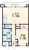 Hale学園前の間取り画像
