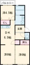 日成日笠コーポの間取り画像