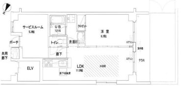 ビューコートQMの間取り画像