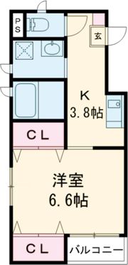 グレイス白陽の間取り画像