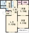ピュアライフ湯川の間取り画像