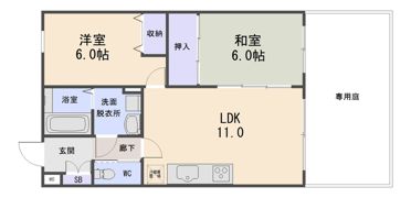 アズール中川の間取り画像