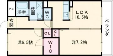 アフィニティ北大路の間取り画像