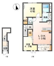 Pine tree House 原町の間取り画像