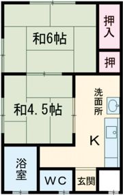 コーポ細渕の間取り画像