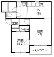 コンフォードⅢの間取り画像
