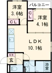 D porta vialeの間取り画像