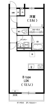 リブリ・MonTanaⅡの間取り画像