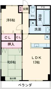 フレンズマンションの間取り画像