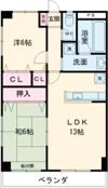 フレンズマンションの間取り画像