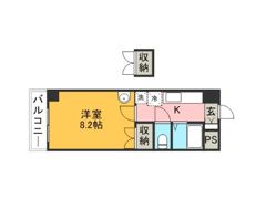 ロイヤル天神南の間取り画像