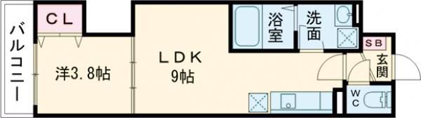 D porta BLOOMの間取り画像