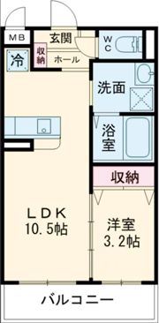 アンジューⅨの間取り画像