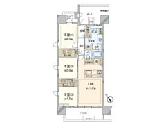 パークホームズ登戸ステーションアヴェニューの間取り画像