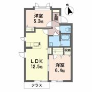シャーメゾンアイBの間取り画像