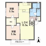 リュネット原 B棟の間取り画像