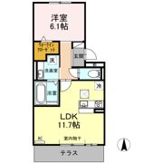 豊田パライソ Rの間取り画像