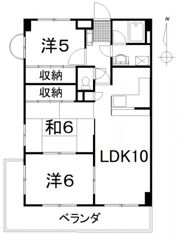 セントラルハイツ南側の間取り画像