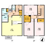 ラルジュ Dの間取り画像