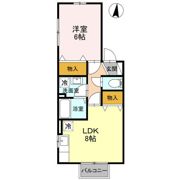 セジュール赤城Bの間取り画像