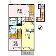 D-room道下の間取り画像