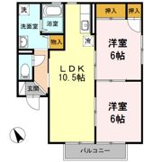 コーポサンライズ A棟の間取り画像