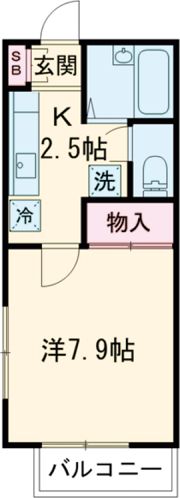 みのりハイツの間取り画像