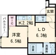 フジパレス長洲公園Ⅱ番館の間取り画像