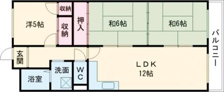 Belong枚方東2番館の間取り画像