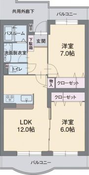 アビタシオンAの間取り画像
