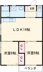 ラ・メゾン横尾の間取り画像