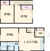 一棟二戸 人見町14番の間取り画像