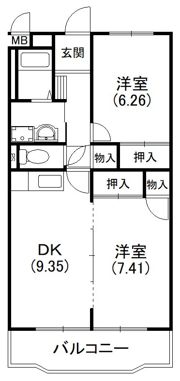 イーストライムの間取り画像