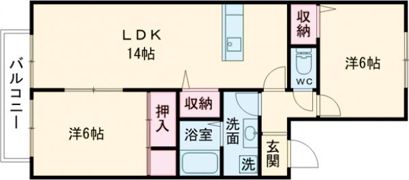 パールシャトーの間取り画像