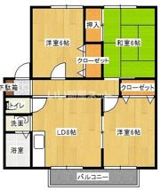 サンビレッジ葛原 A棟の間取り画像