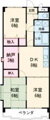 杉浦マンションの間取り画像