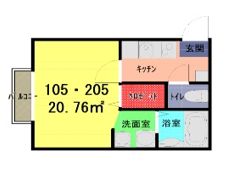 イーストヴィラ武里の間取り画像