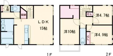 THE PEARL六ツ門南の間取り画像