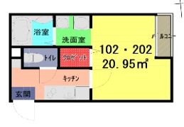 イーストヴィラ武里の間取り画像