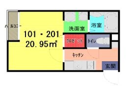 イーストヴィラ武里の間取り画像