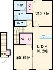 クラージュマロンC棟の間取り画像